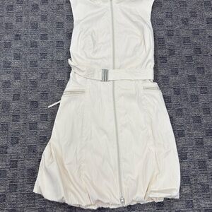 Linea Domani cream bubble hem dress